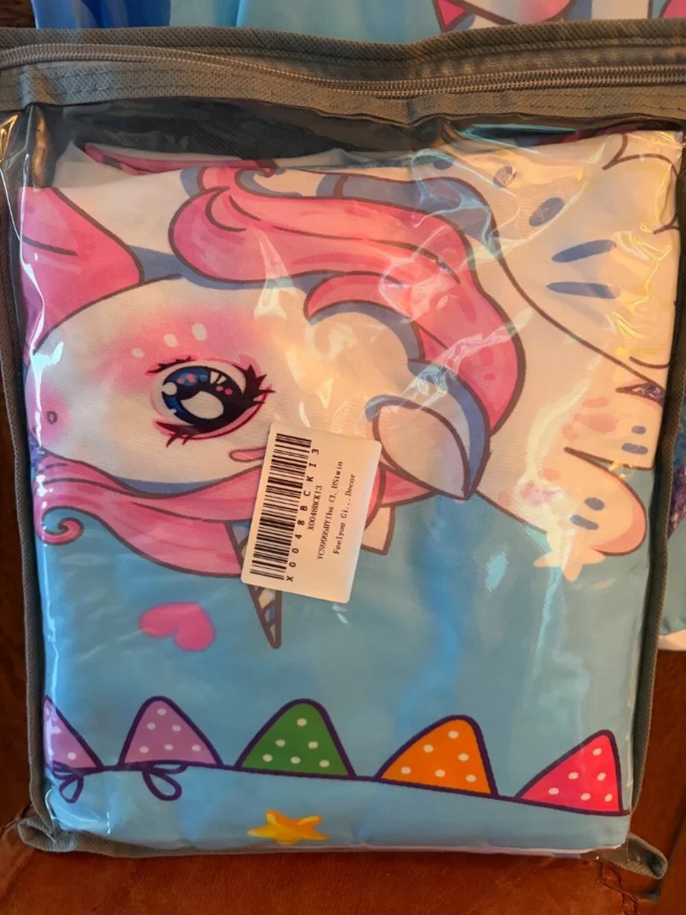 Unicorn Twin fitted sheet and pillow case